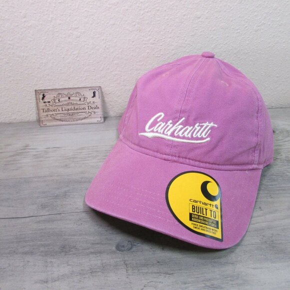 Carhartt Canvas Script Adjustable Cap Hat Woodrose AH5247 - Picture 1 of 2